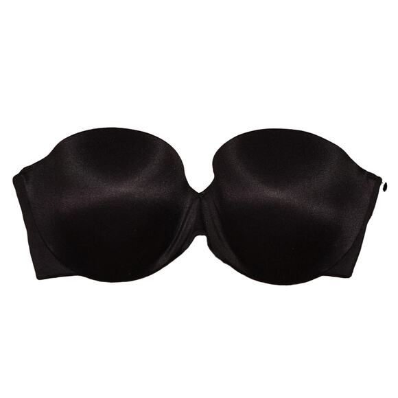 MAIDENFORM NEW $48 Custom Lift Strapless Underwire Bra Black Includes Straps 34C - Picture 1 of 3